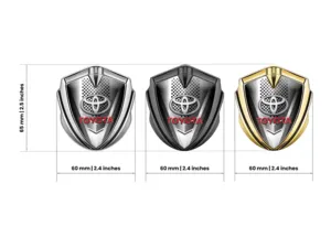 Toyota Bombé Emblème Badge Moderne Haut Gamme Look